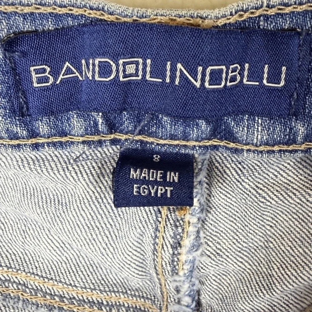 Bandolino Blu Scaly Modern Boot Jeans Women 8 Medium Wash Blue Bootcut Denim